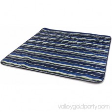 Oniva Vista Navy Stripes Outdoor Blanket Tote